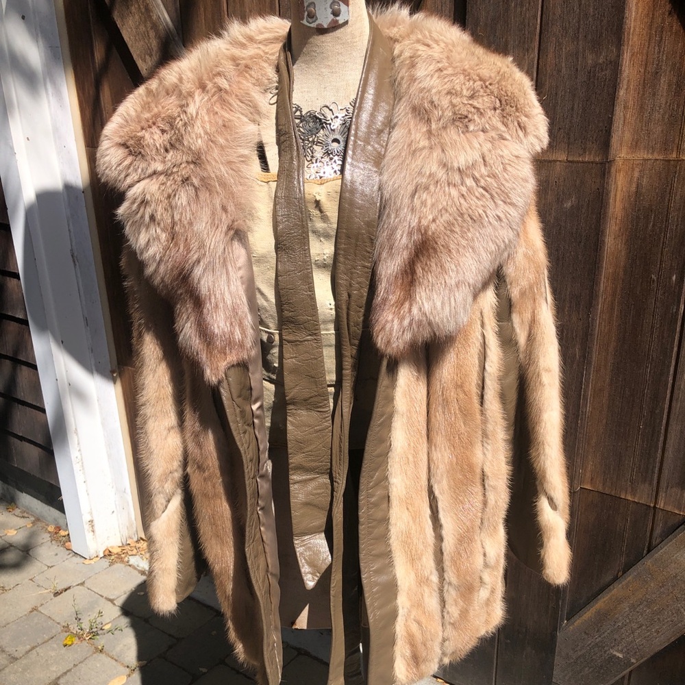 Real Fur And Leather Coat